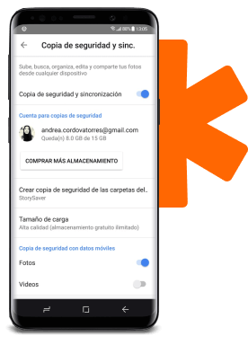 Crea una copia de tus fotos y videos
