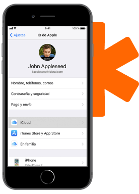 Haz una copia de seguridad con iCloud
